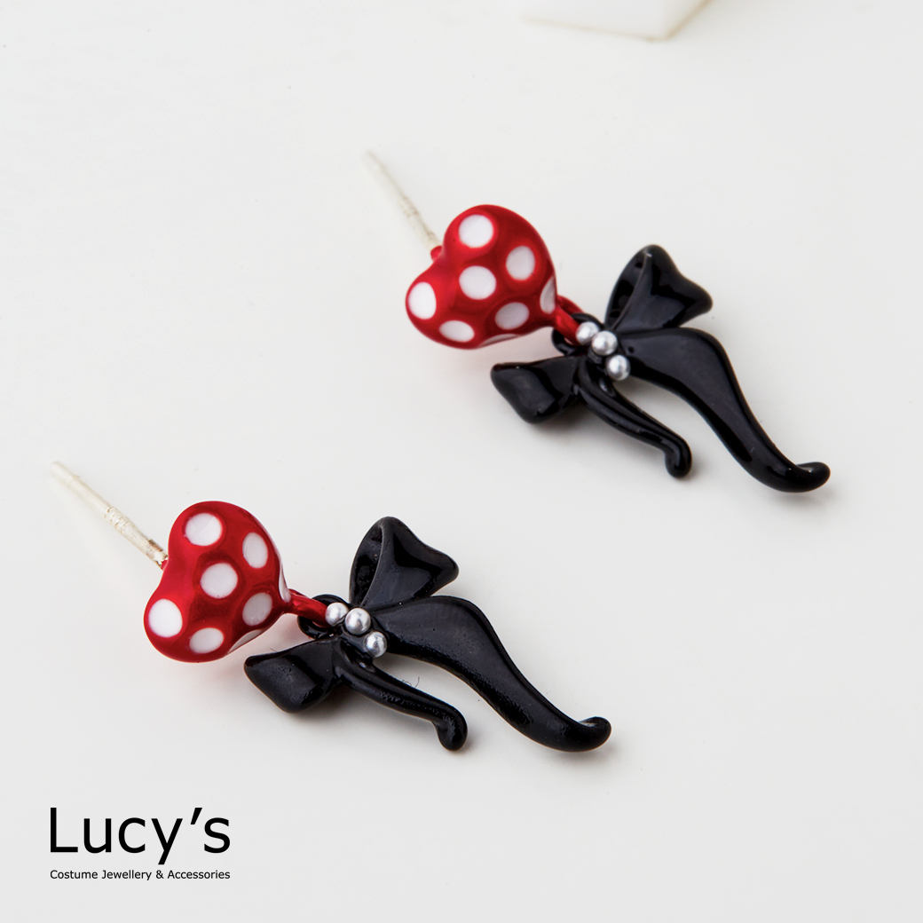 波點戀結 耳環 (128302)