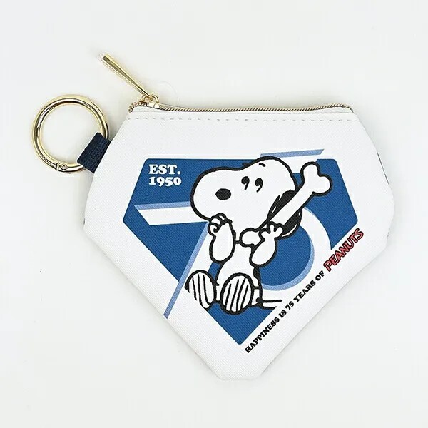 Snoopy Diamond Pouch (Blue) PEANUTS 75th Anniversary SNOOPY