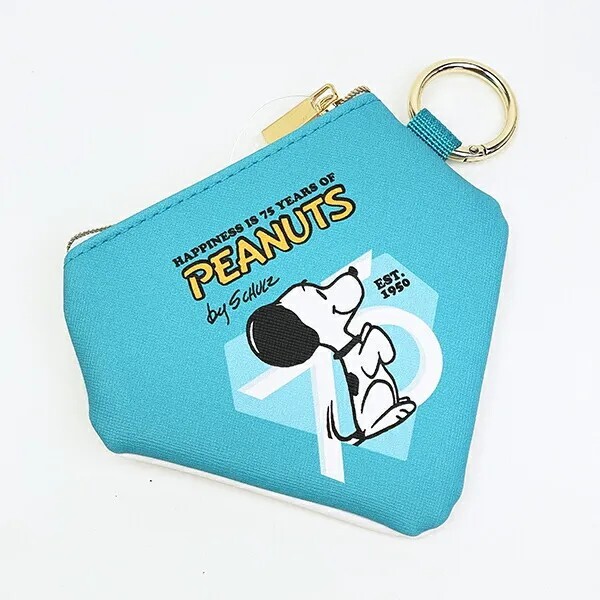 Snoopy Diamond Pouch (Green) PEANUTS 75th Anniversary SNOOPY