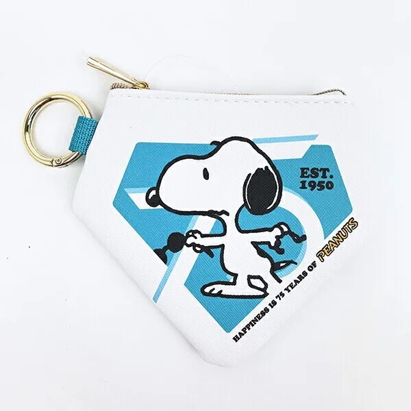 Snoopy Diamond Pouch (Green) PEANUTS 75th Anniversary SNOOPY