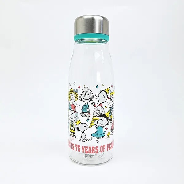 Snoopy Stylish Blow Bottle Green Lunch Water Bottle PEANUTS 75th Anniversary SNOOPY