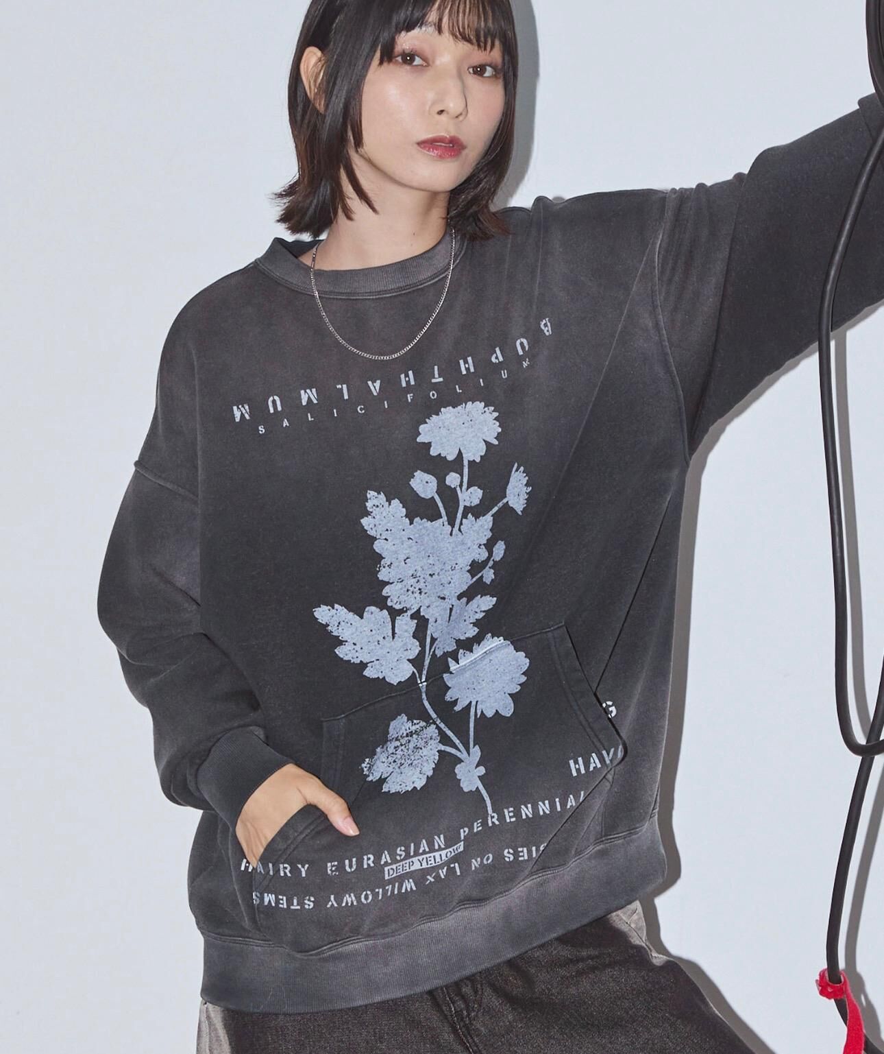 【預購】JN120104 Anchor Smith 花卉圖案衛衣