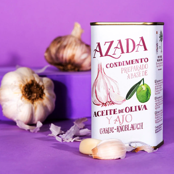 AZADA 亞查達 天然蒜香風味 特級初榨橄欖油（225ml）