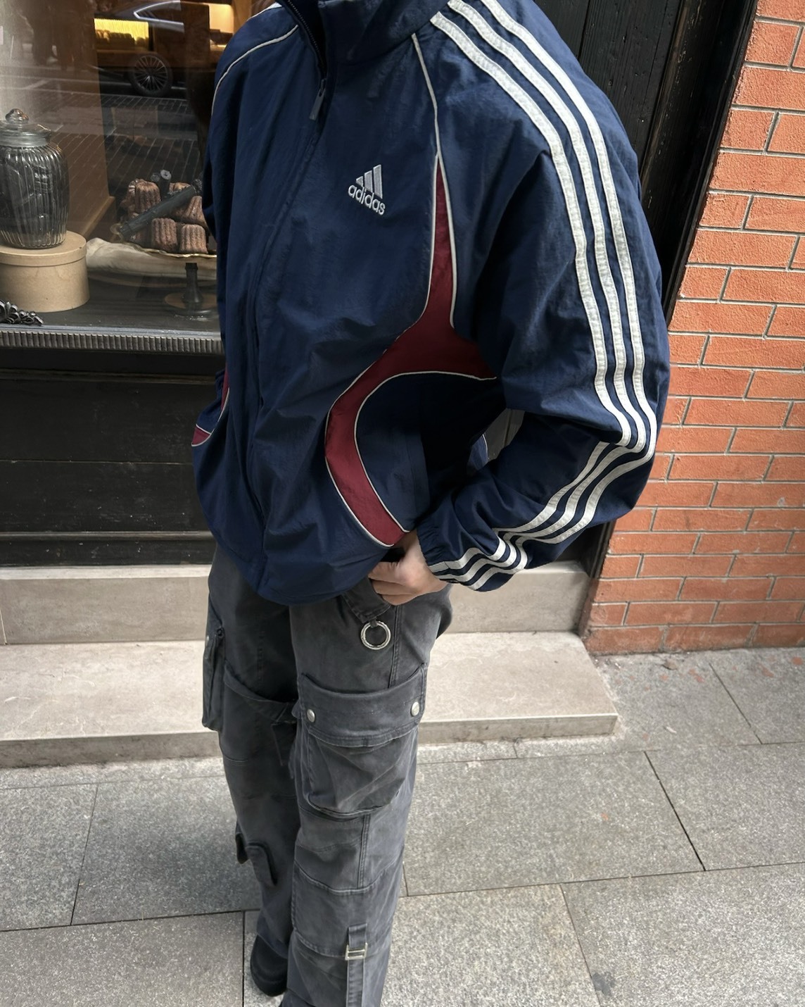 【預購】ADIDAS SS25 TEAMGEIST 夜光線條 立領外套 海軍藍 KE5847