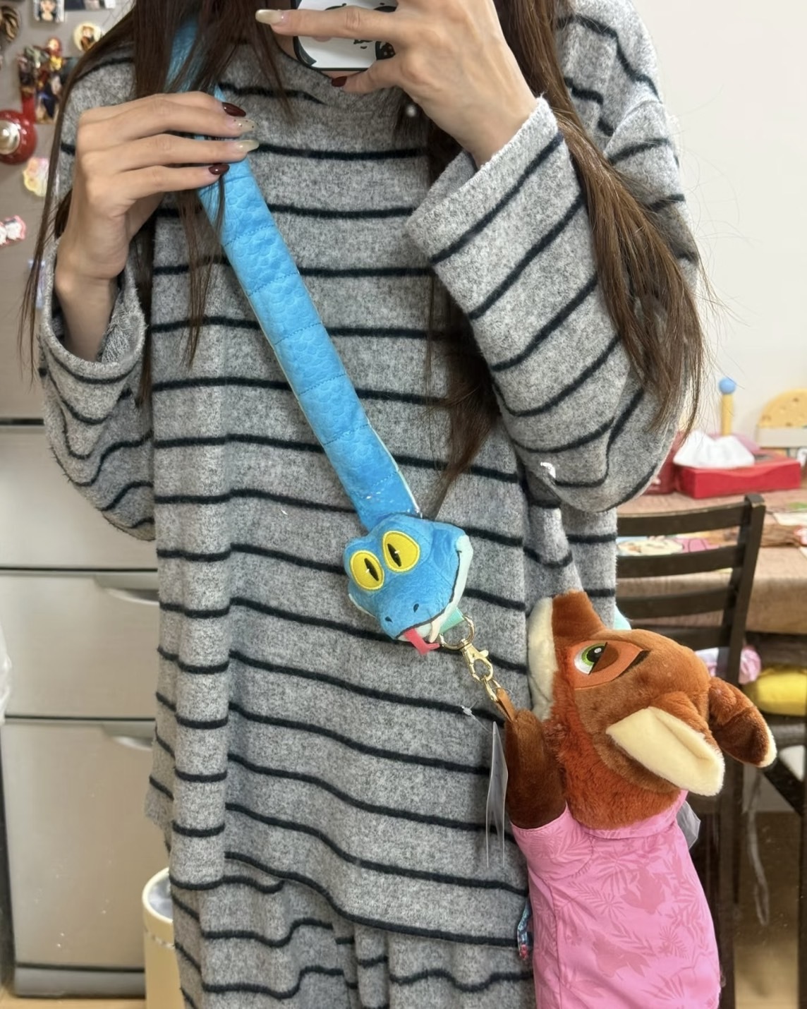 <東京迪士尼限定>動物方城市2 佘蓋瑞 胡尼克 毛絨 手機包 吊飾 掛件