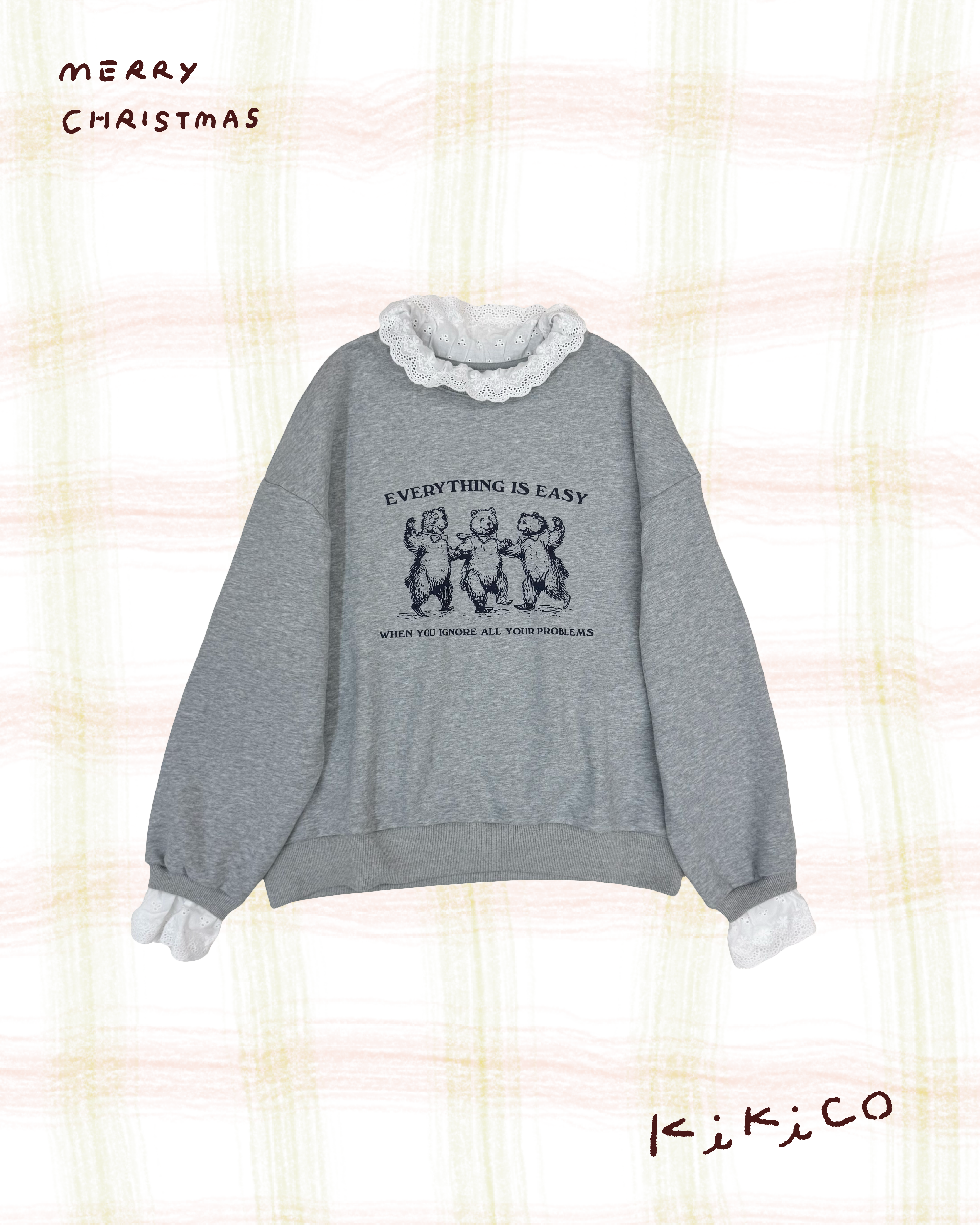 Everything Is Easy通花邊衛衣