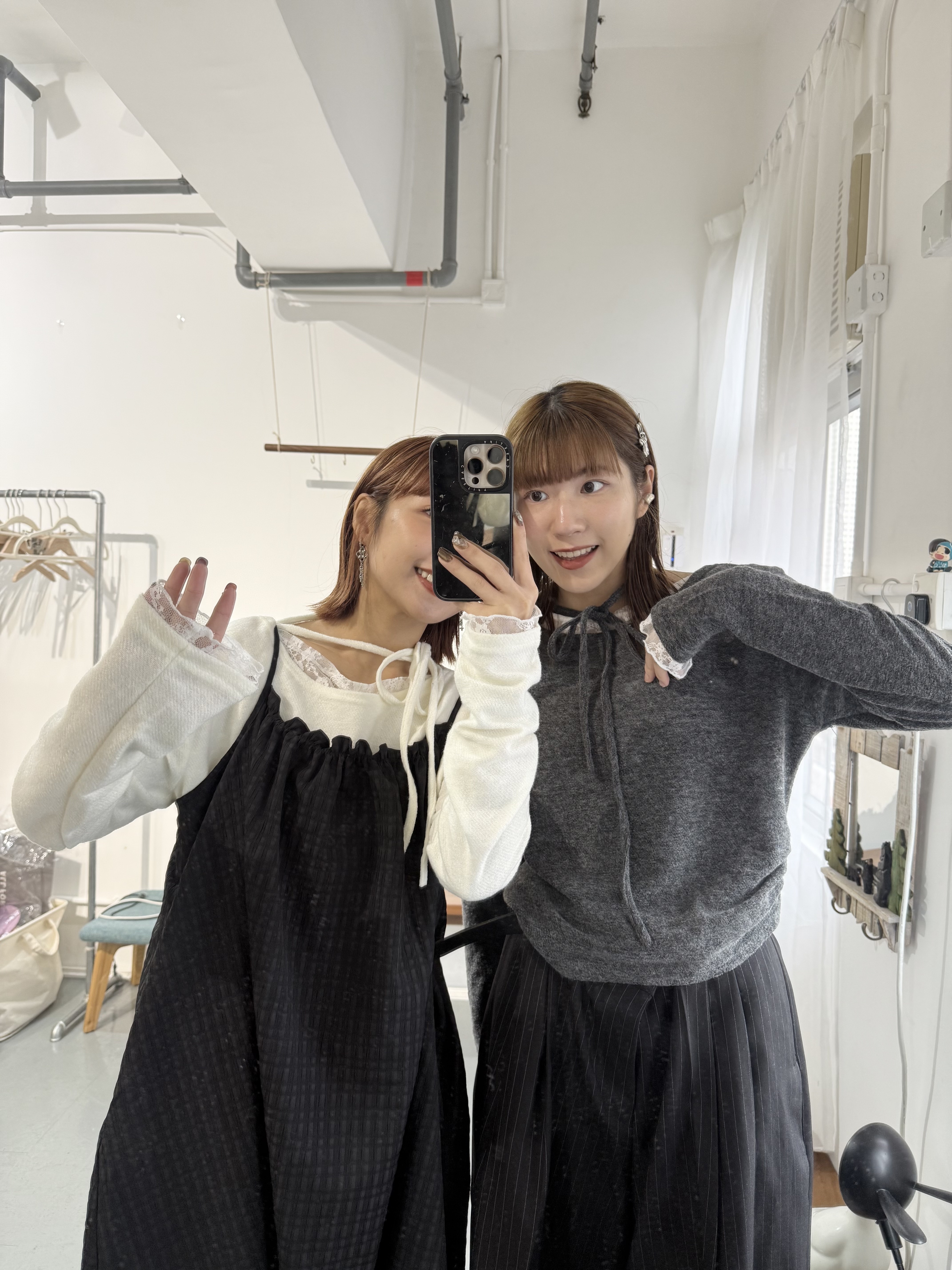 校園風連lace薄冷衫