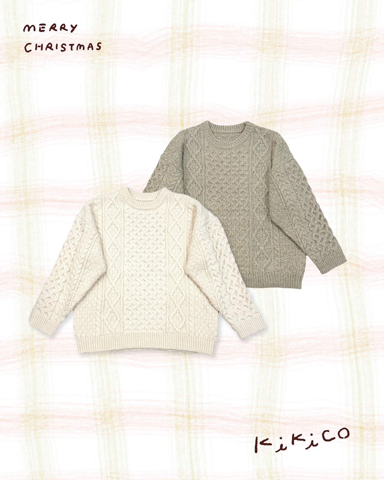 麻花扭紋勾冷寬版毛衣