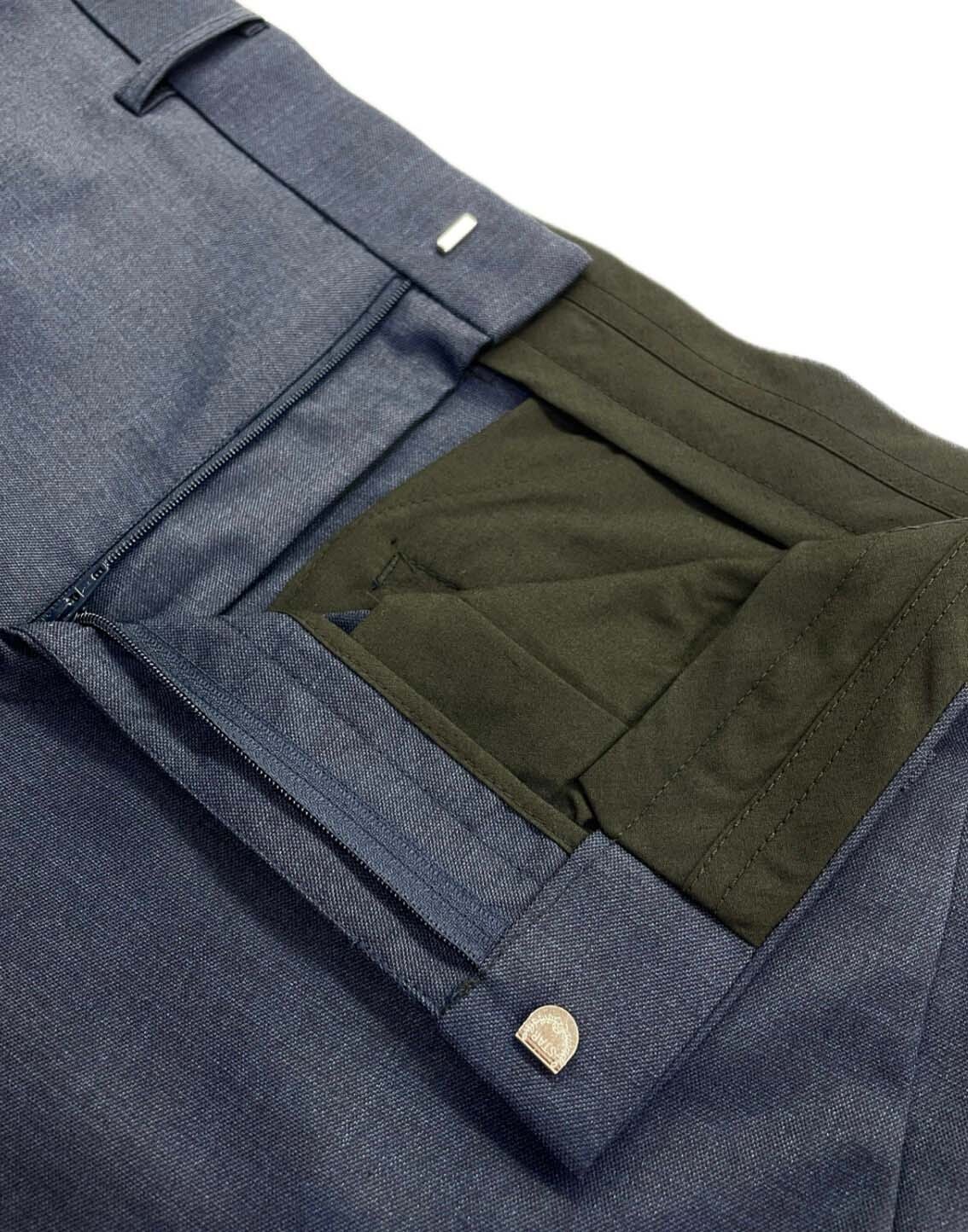 經典藍色商務西裝褲7