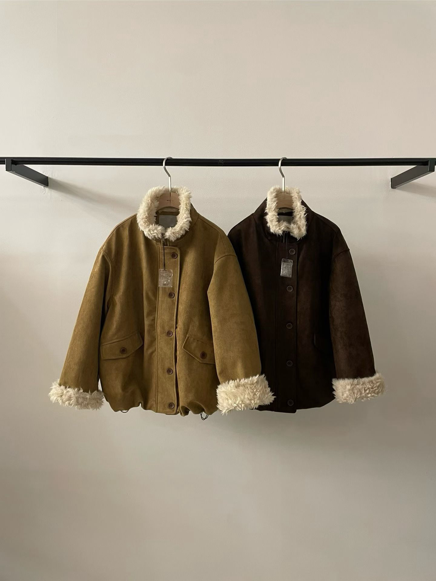 DA2509 麂皮羽絨外套