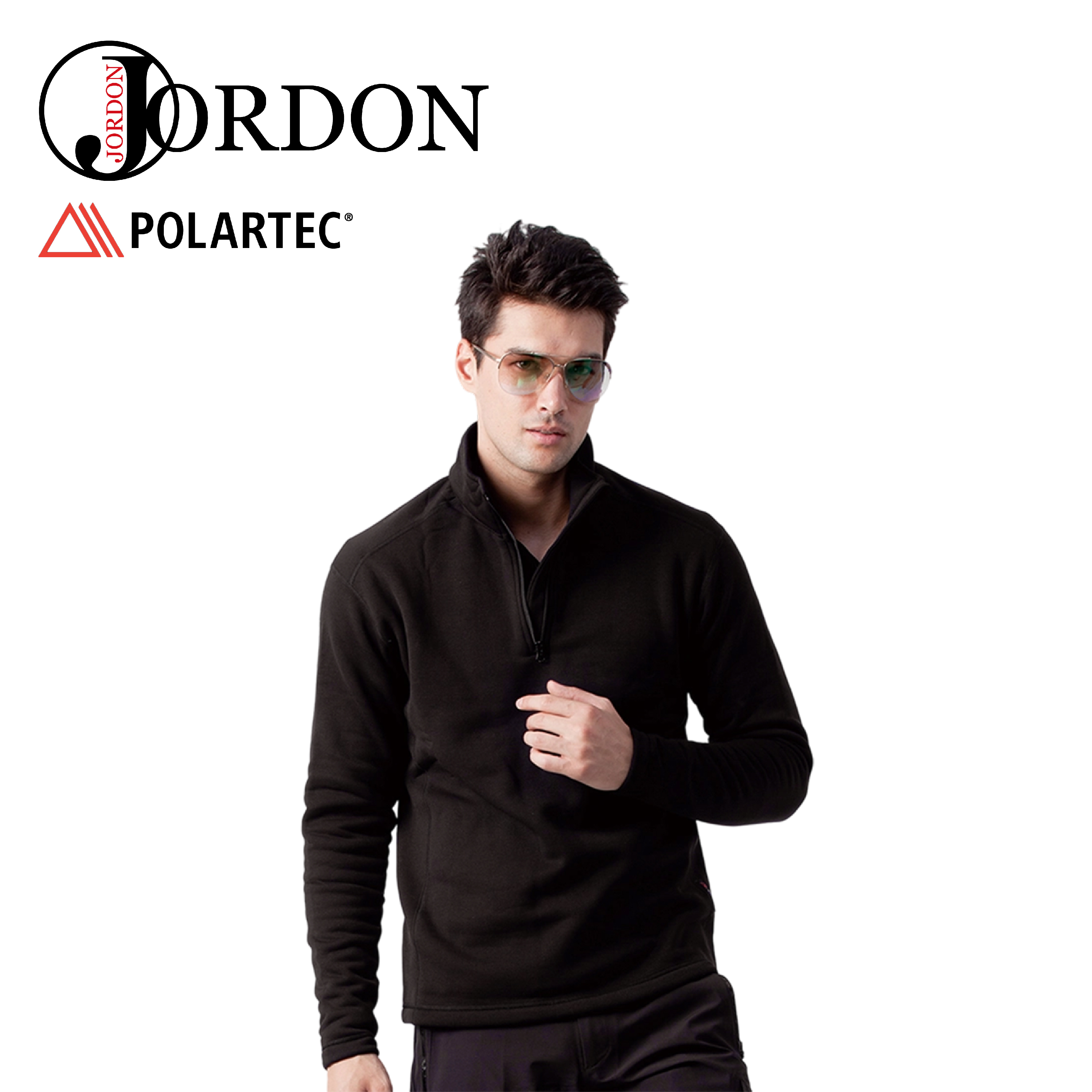 JORDON 橋登 PS半開抓絨 男款 (2色) *01JM735C