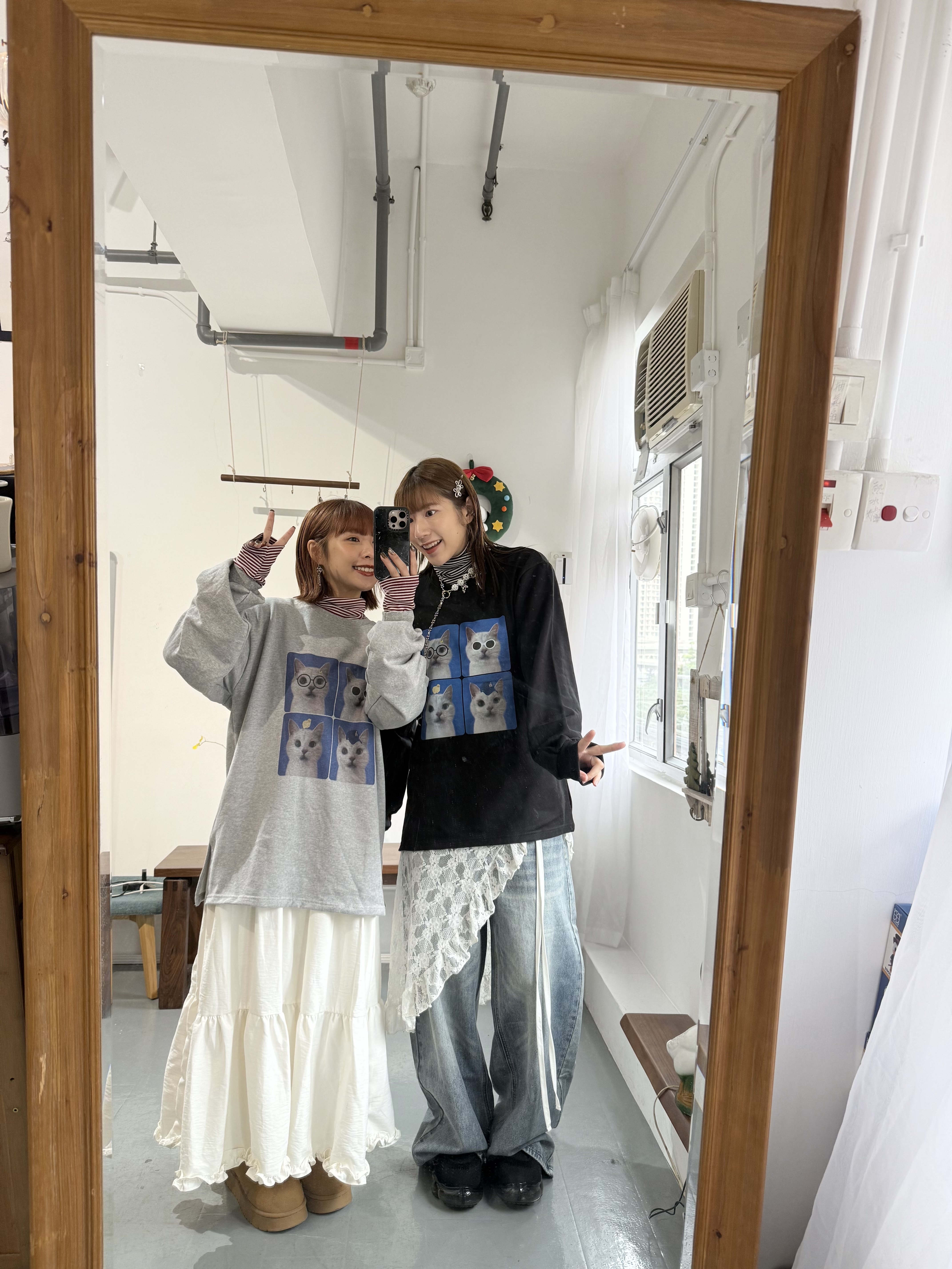 眼鏡貓咪薄衛衣