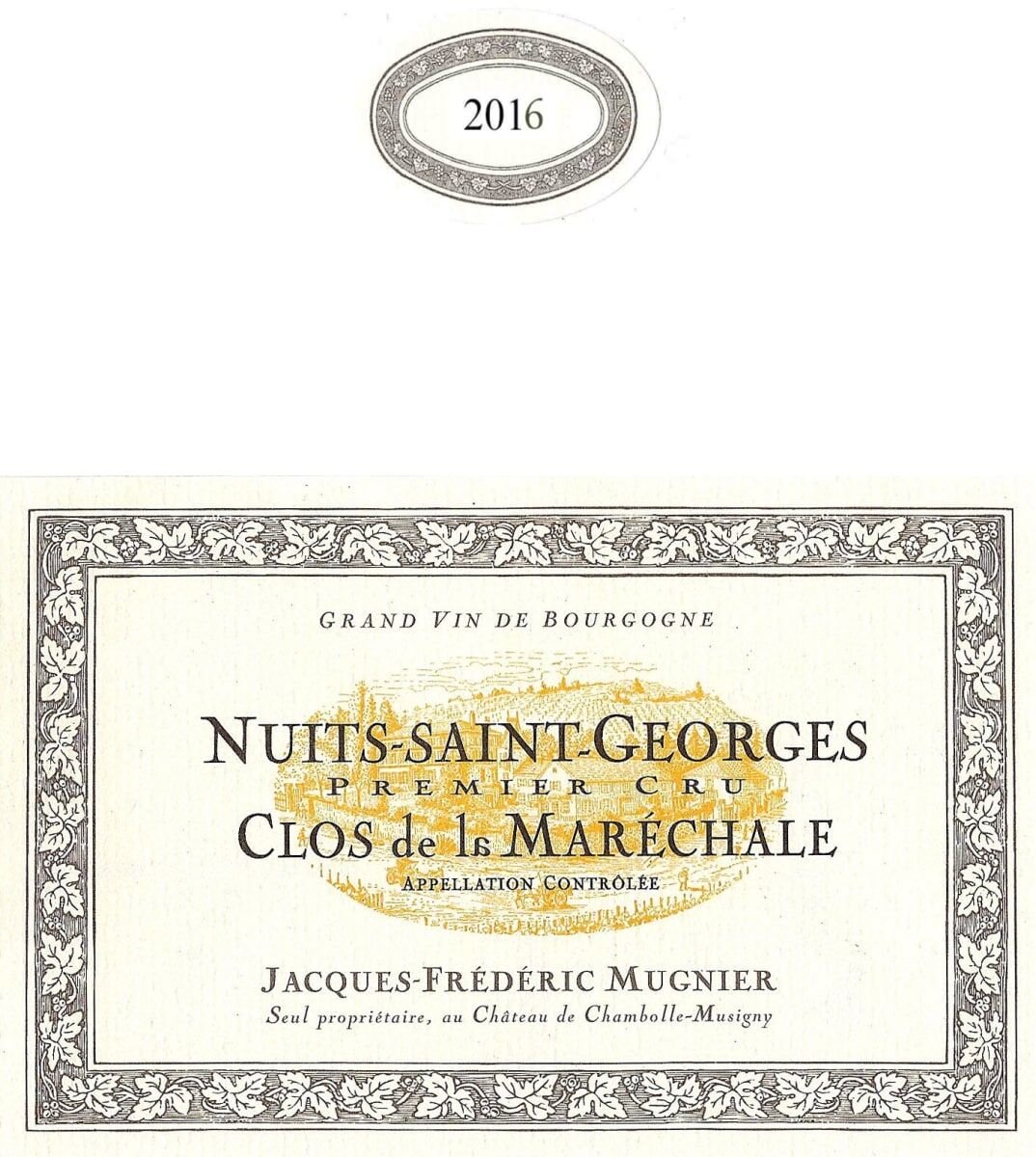 Jacques-Frederic Mugnier Nuits Saint Georges 1er Cru Clos de la Marechale 2016 (RP93)