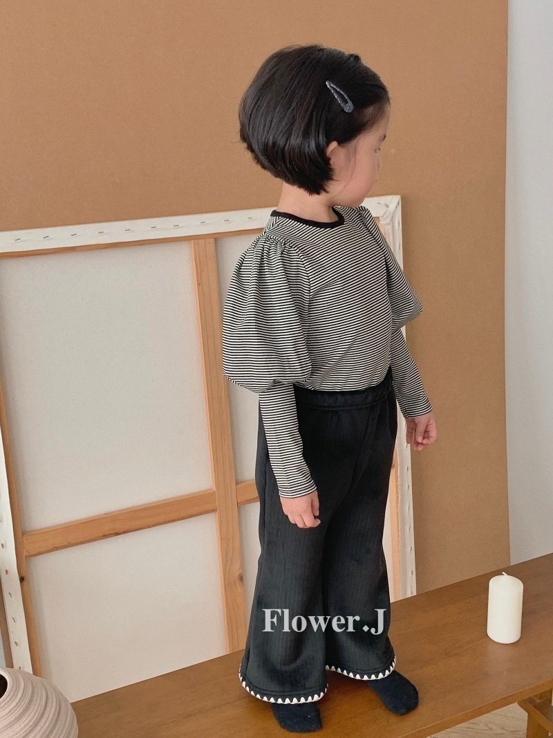 韓國🇰🇷Flower.J 花邊微喇叭褲(XS-XL)