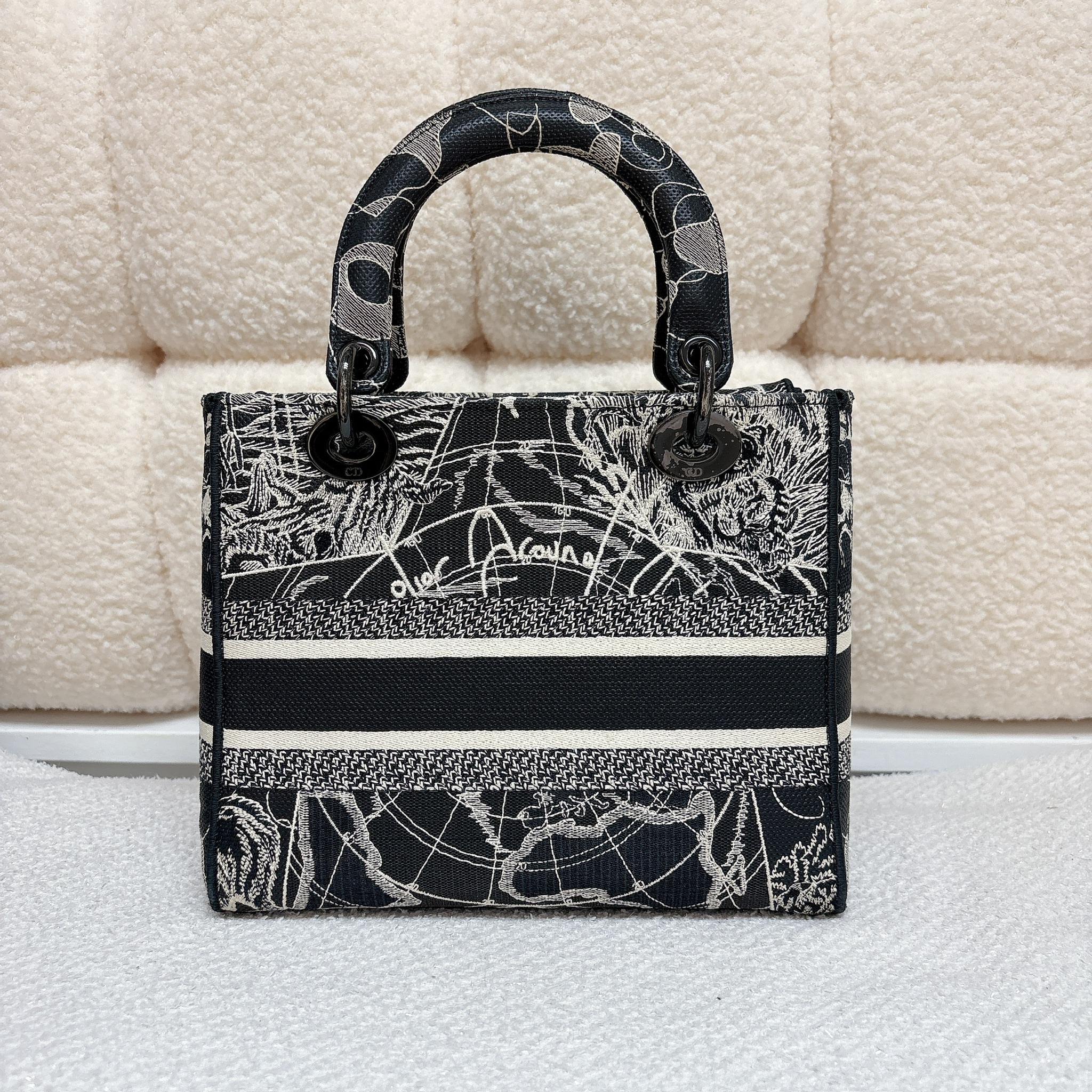 Dior Lady Dior Medium Bag - Black / Bhw