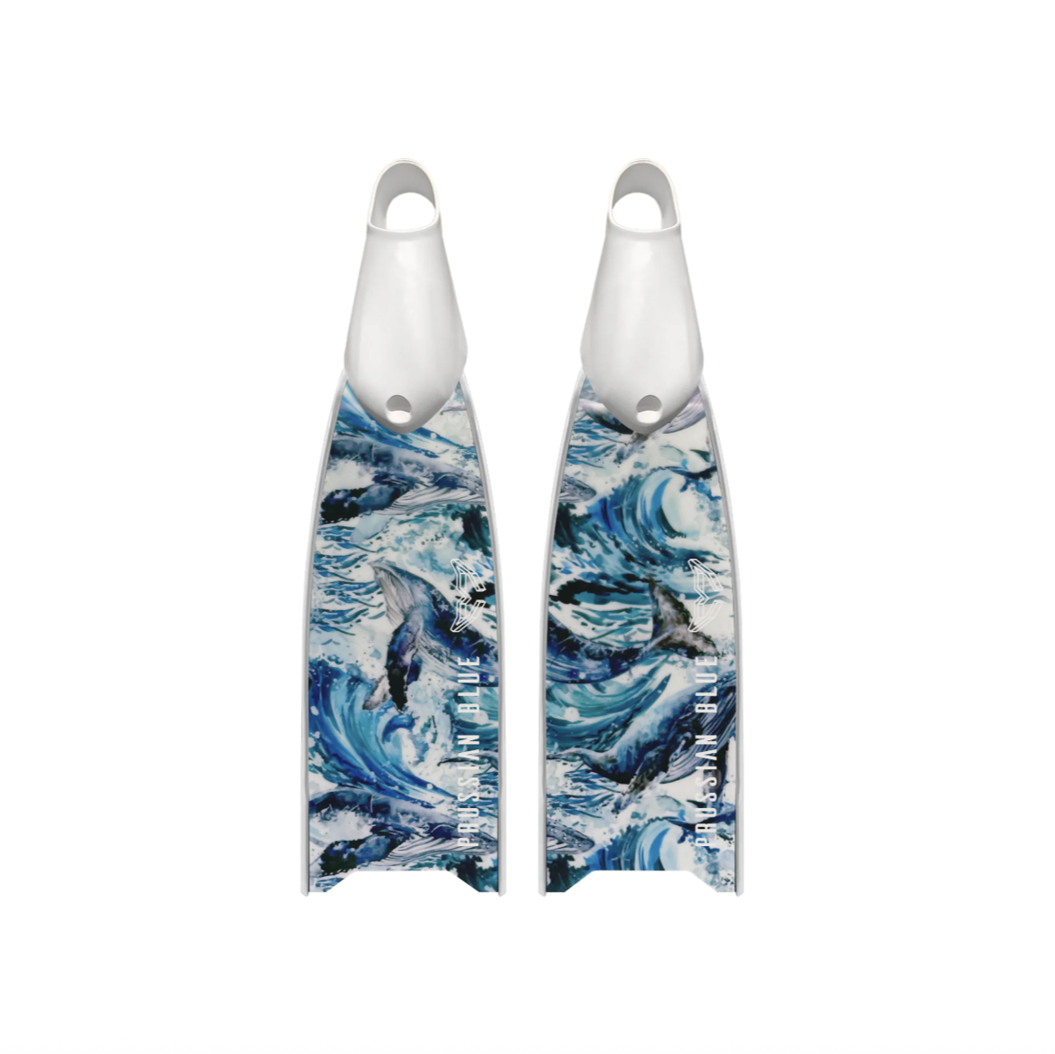 ▲普魯士藍 玻纖彩繪板 鯨濤駭浪 玻纖60短蛙鞋