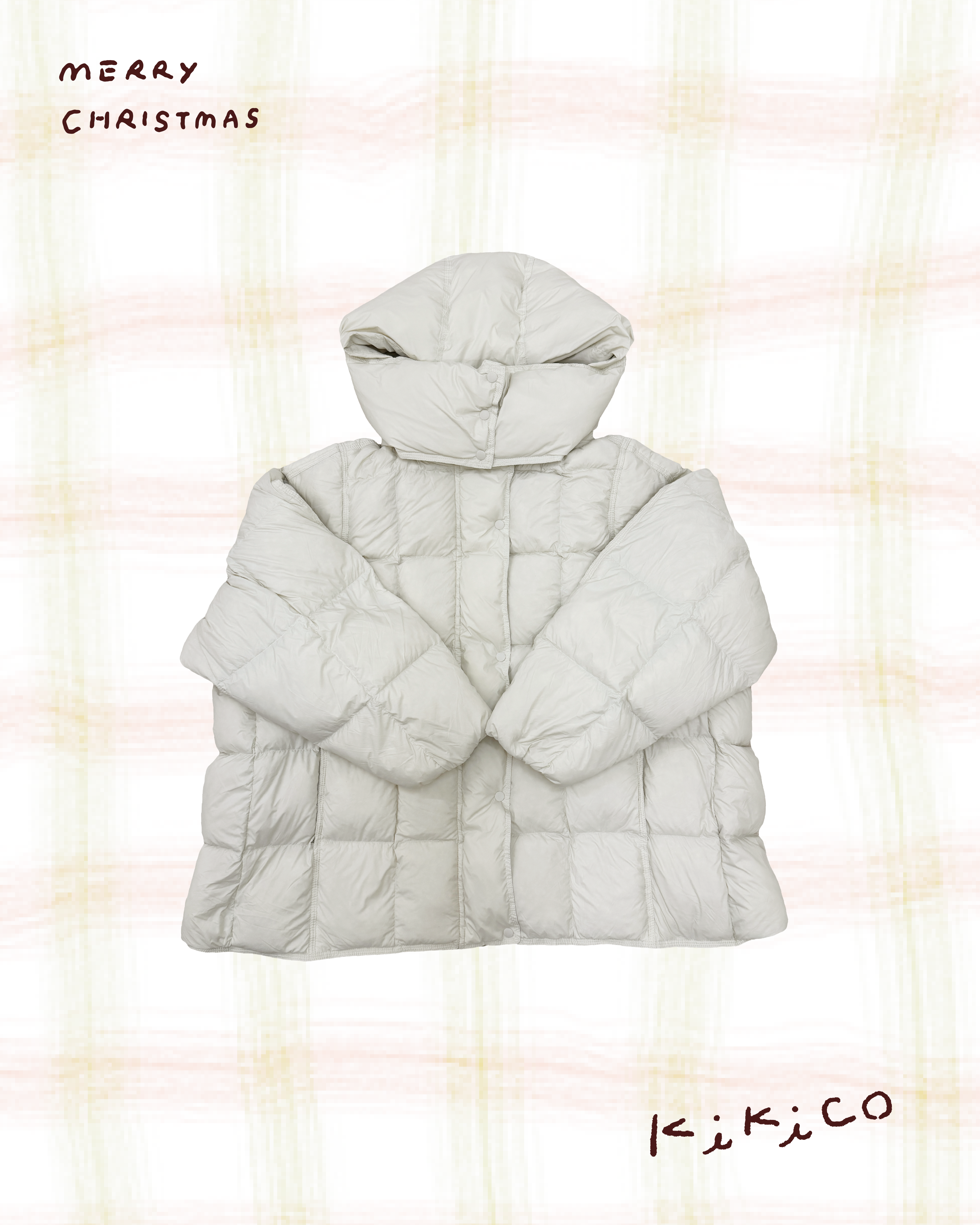 90%鴨羽超輕顯瘦泡泡格羽絨