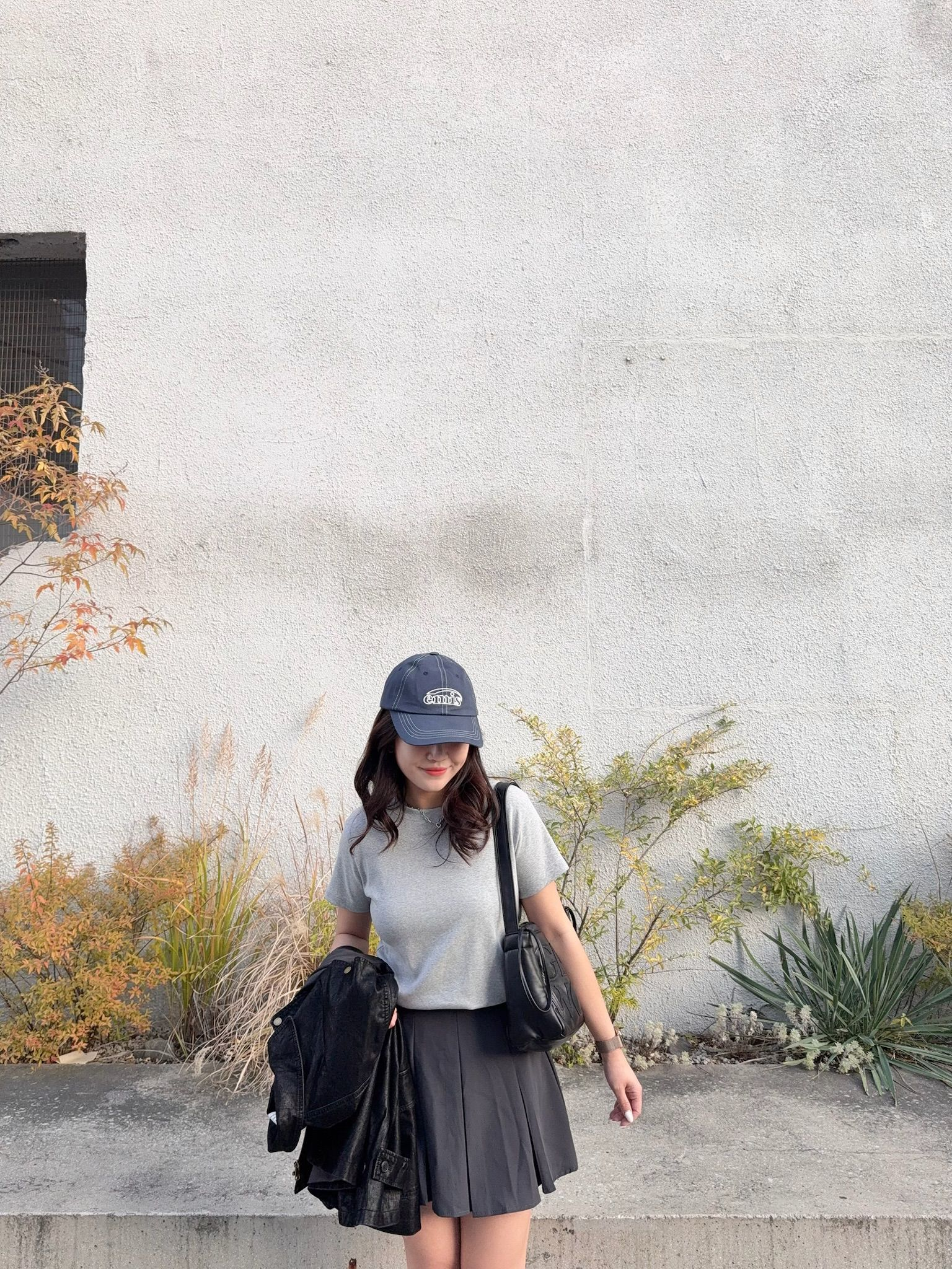 圓領基礎短袖上衣(灰色)