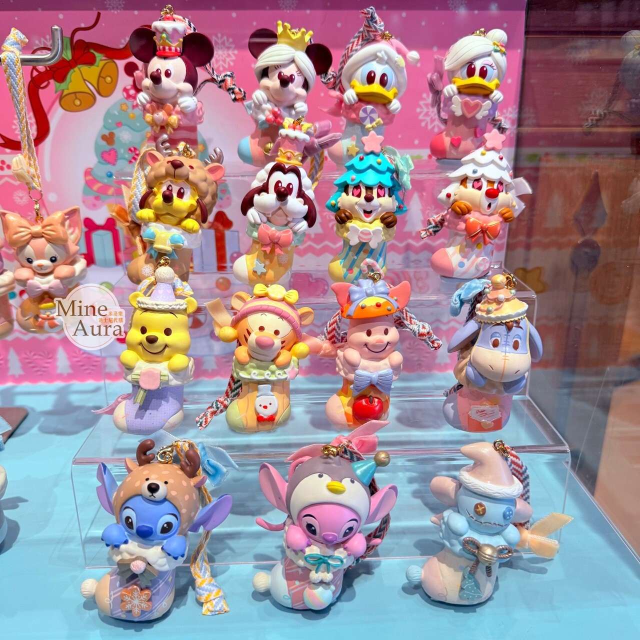 聖誕襪系列 米奇和朋友們系列 造型 掛飾 擺飾品 盲選盒 盲盒 -上海迪士尼樂園