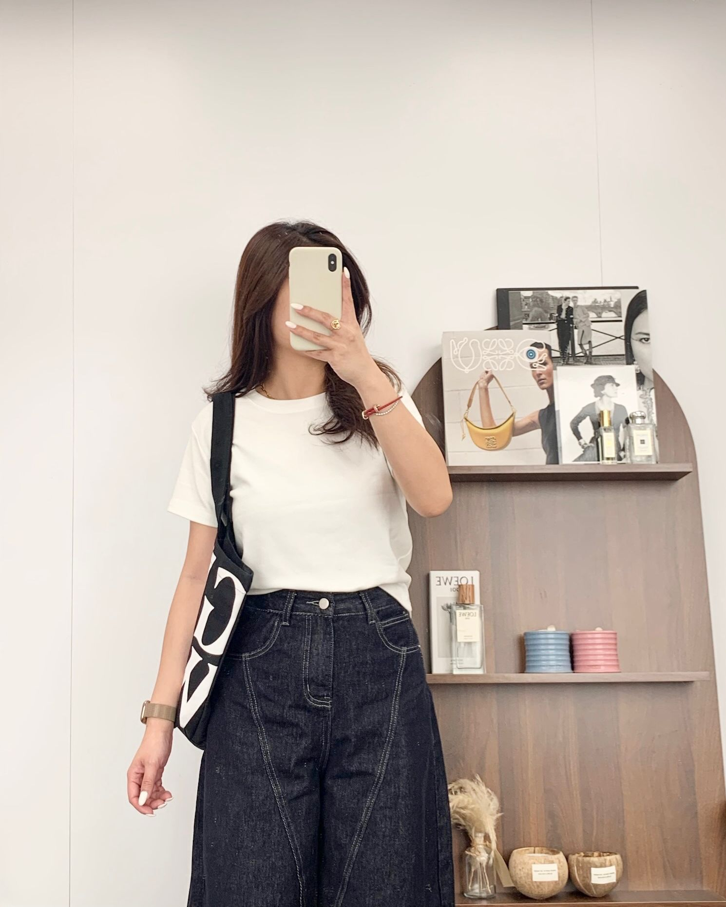 圓領基礎短袖上衣(白色)