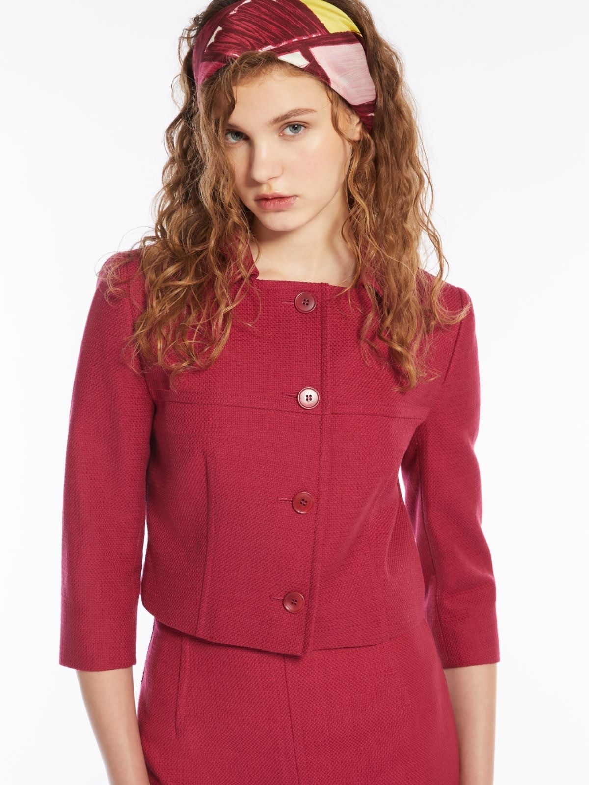 Max Mara 歐風復古剪裁七分袖短外套