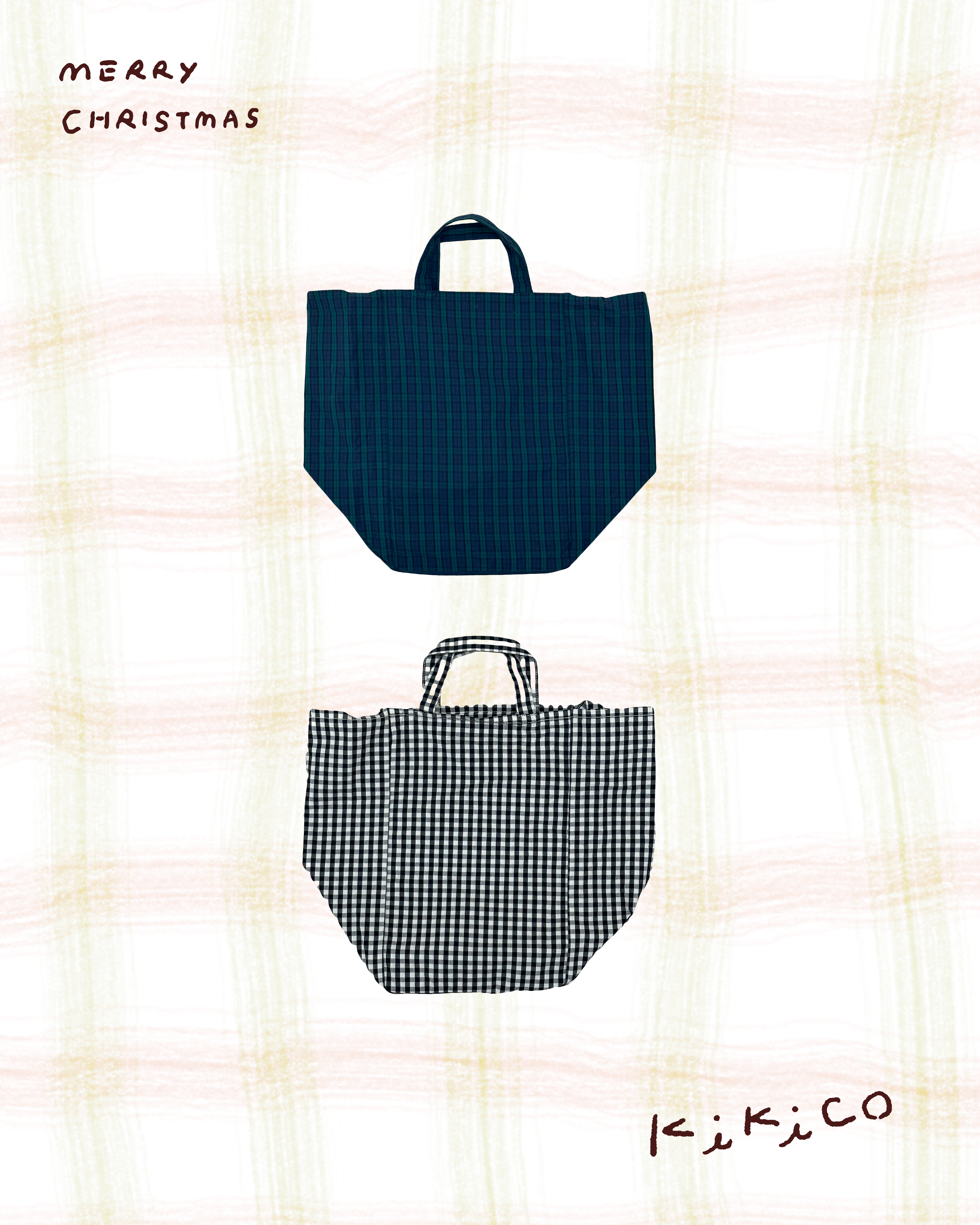 兩用百搭格紋小袋