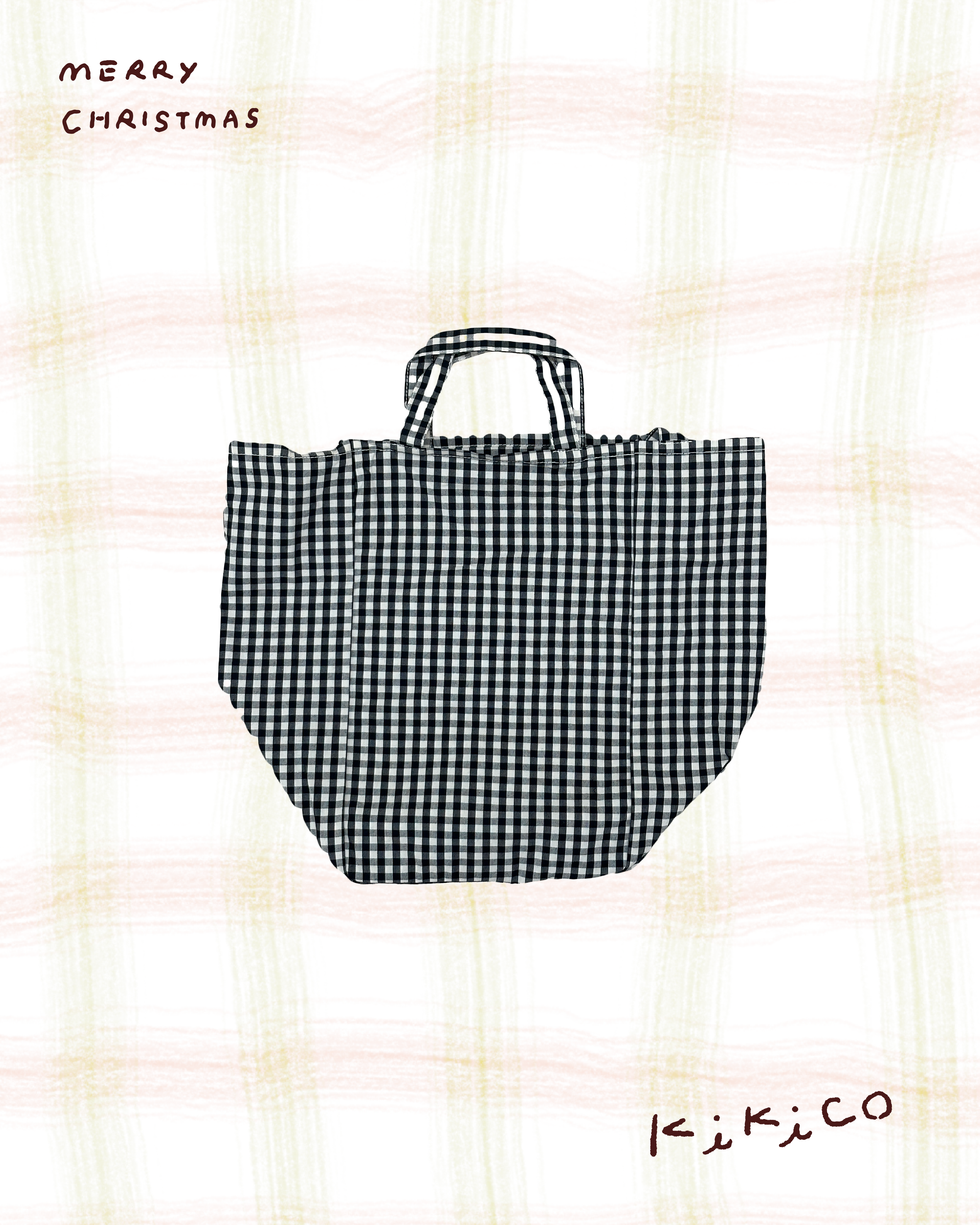 兩用百搭格紋小袋