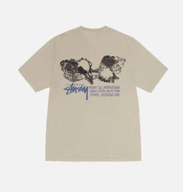 2024SS STUSSY SHELLS TEE PIGMENT DYED 左胸 LOGO 貝殼 短T