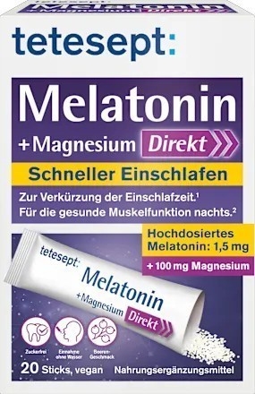 (預購商品) 德國 Tetesept 高單位 褪黑激素+鎂 20入