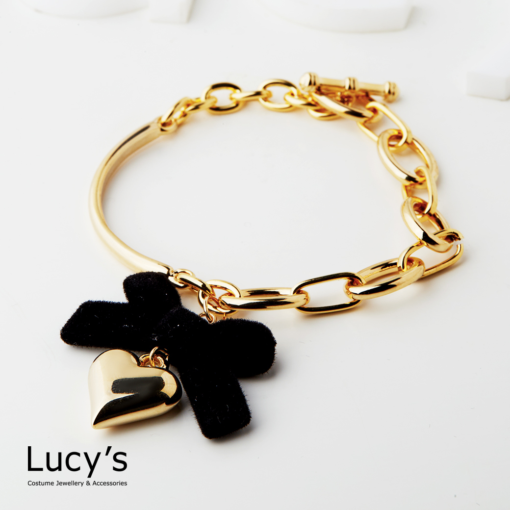 緞帶心願 T扣手鍊 (二色) (128337/128338)