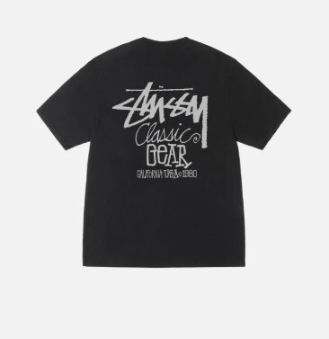 2025SS STUSSY CLASSIC GEAR TEE PIGMENT DYED 水洗 短T