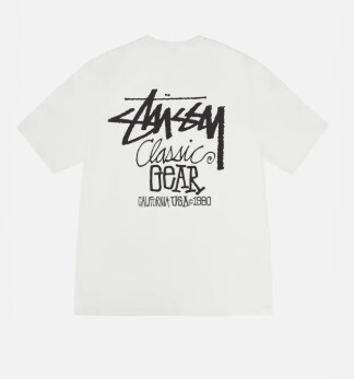 2025SS STUSSY CLASSIC GEAR TEE PIGMENT DYED 水洗 短T
