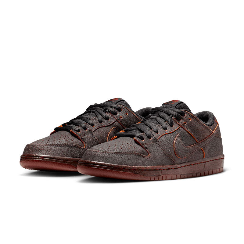 Nike SB Dunk Low Pro PRM "Krampus" 黑色裂紋 黑橘 男鞋 HV1668-001 [台灣現貨]