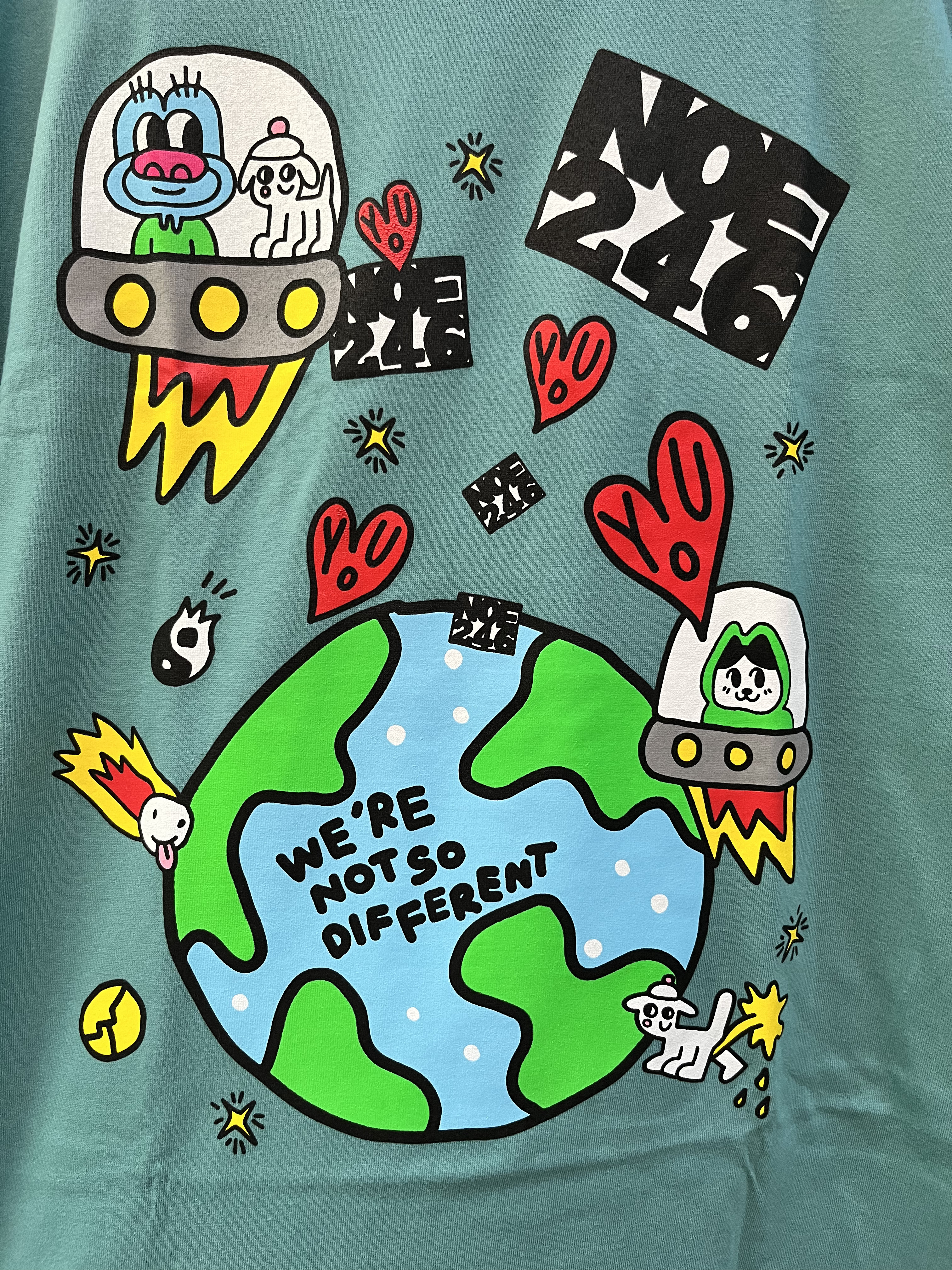 NOE246 -Same shit different space Tee-NILE BLUE