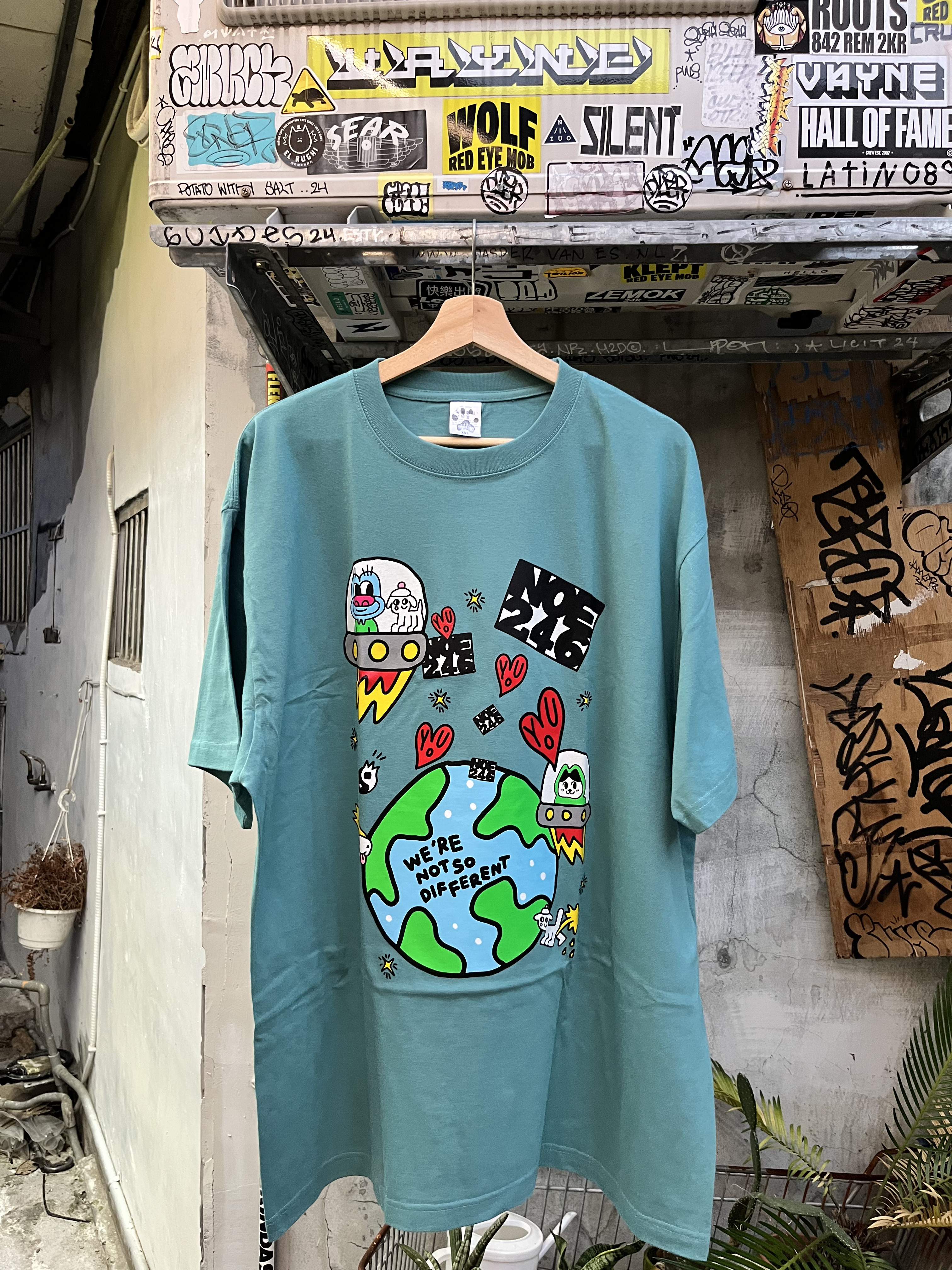 NOE246 -Same shit different space Tee-NILE BLUE