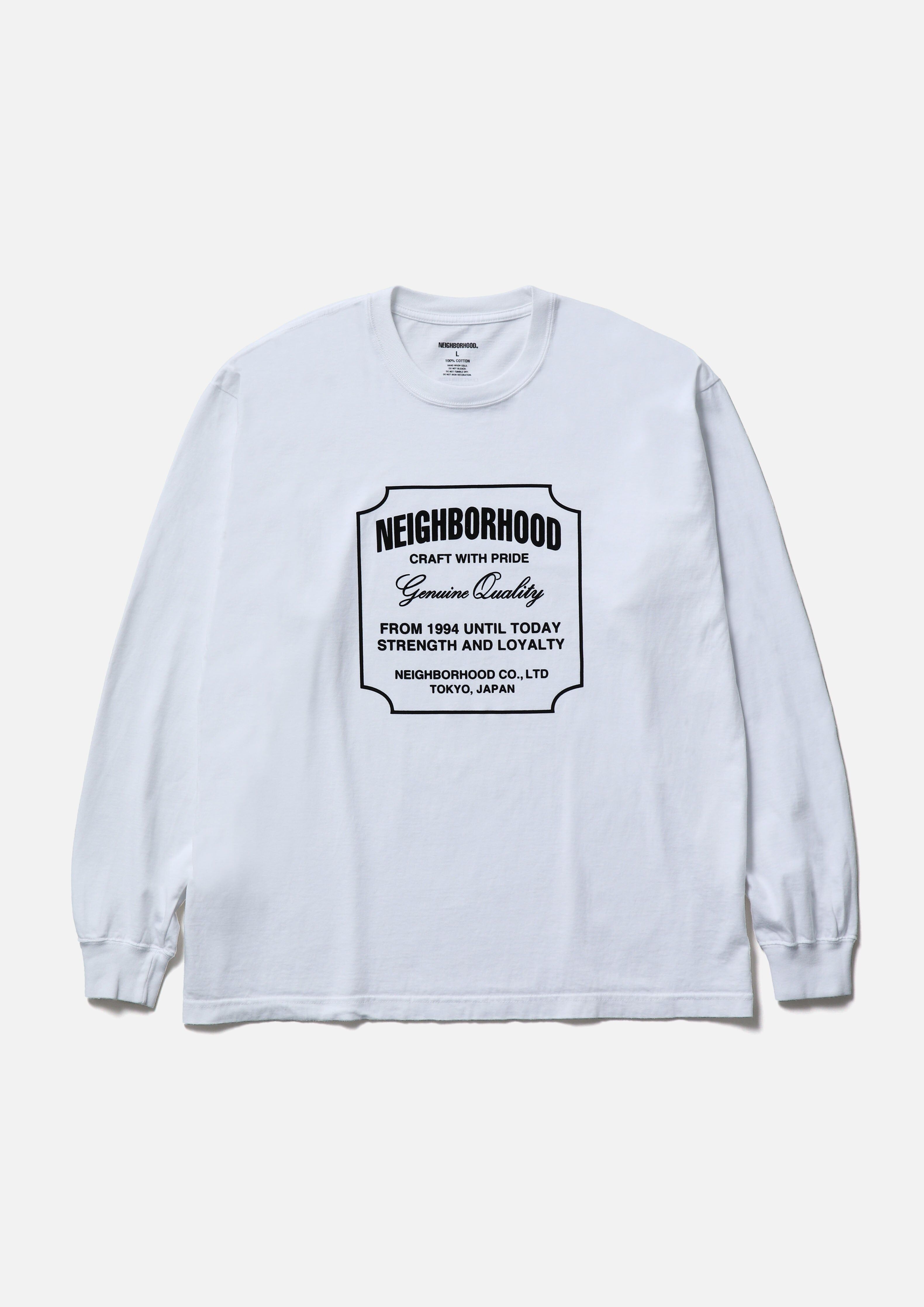 2025AW NEIGHBORHOOD NBHD NH TEE LS-8 盾牌 LOGO 長T 現貨 252PCNH-LT08