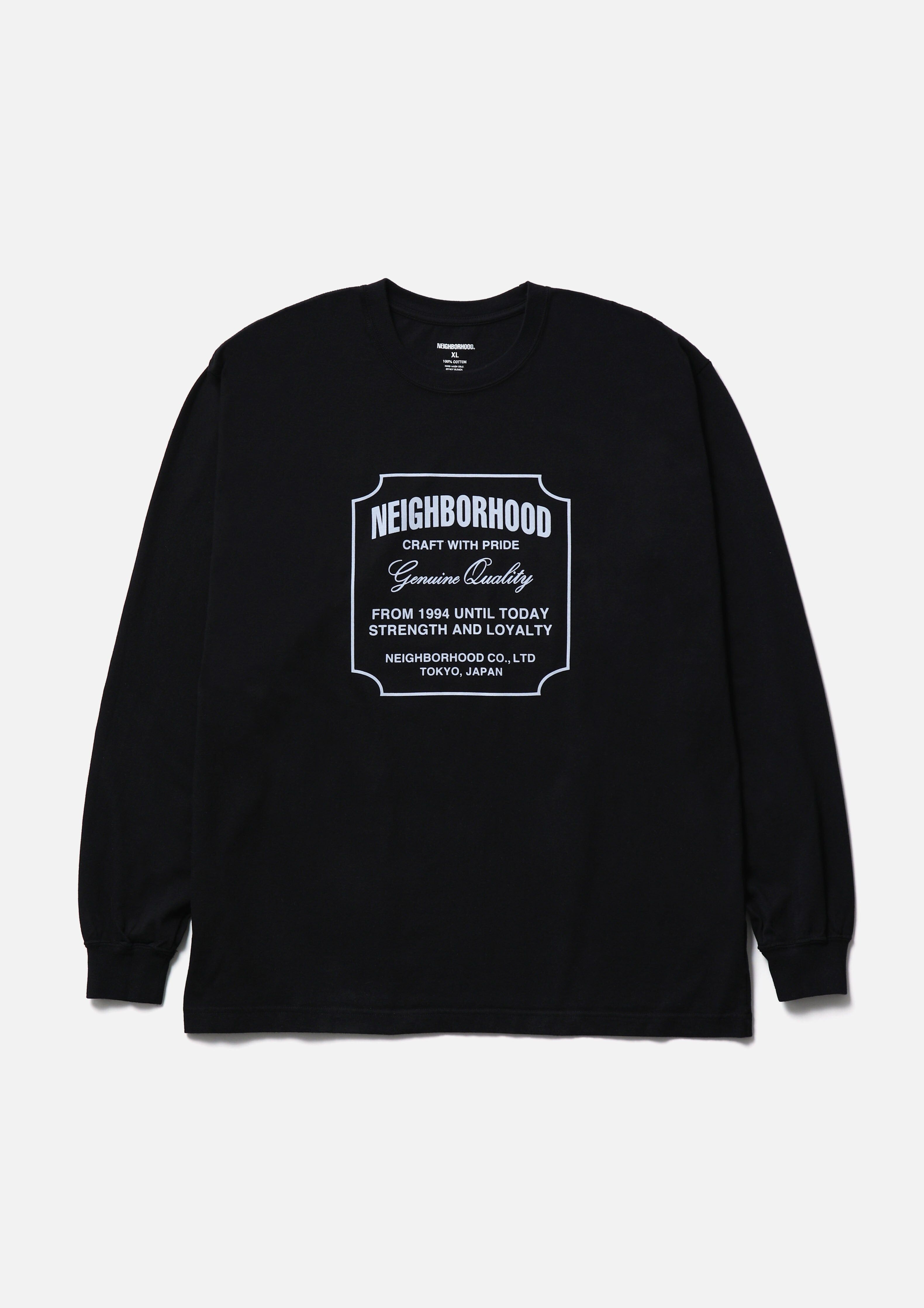 2025AW NEIGHBORHOOD NBHD NH TEE LS-8 盾牌 LOGO 長T 現貨 252PCNH-LT08
