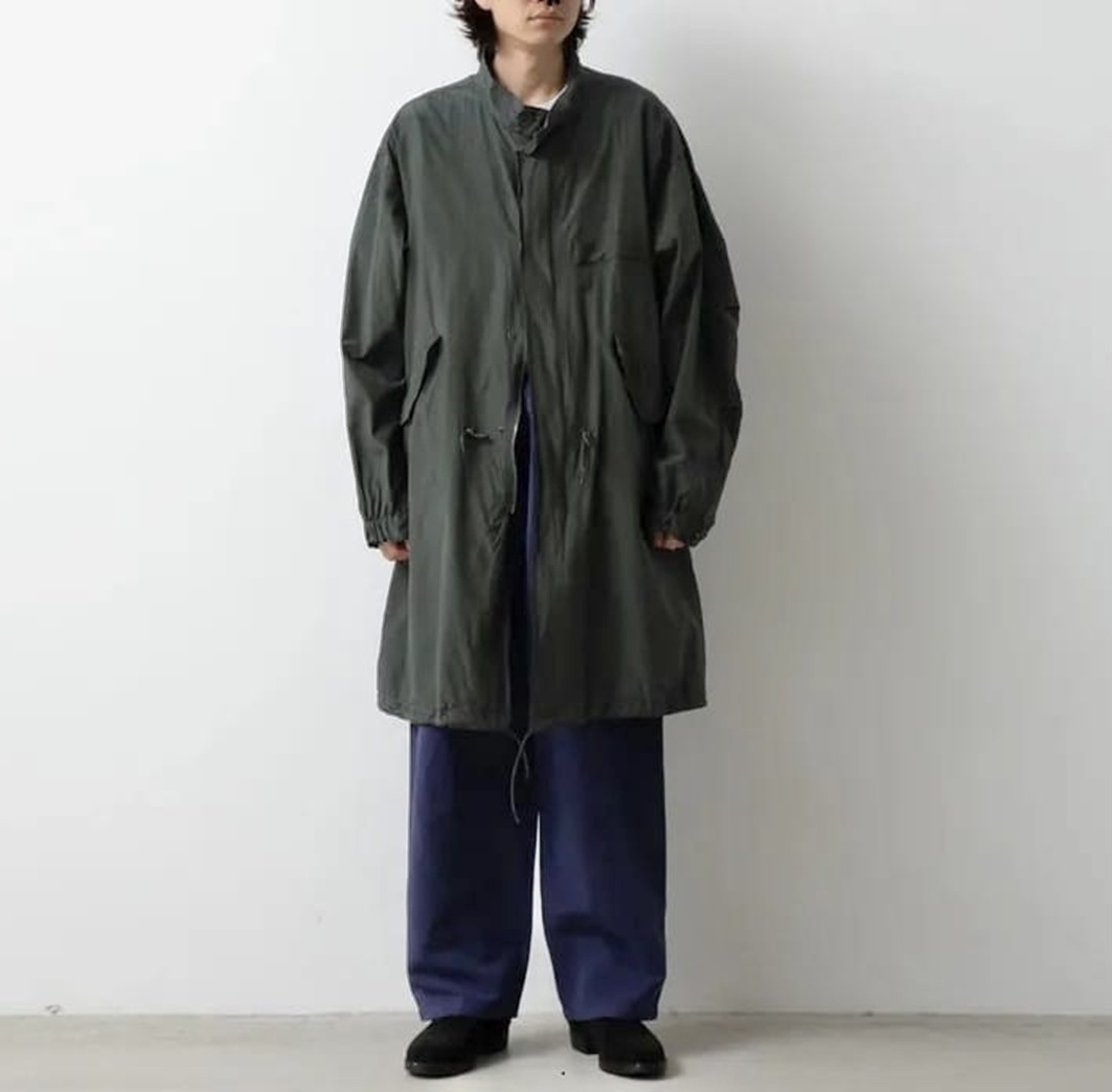 ON SALE: A.PRESSE 2025 SILK TAFFETA M-65 FISHTAIL PARKA (25SAP-01-13H) - D.GREEN SIZE 2 PRE ORDER ITEM (預訂中)