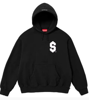 2024SS Supreme $ Hooded Sweatshirt S LOGO 刺繡 帽T