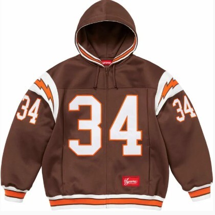 2024SS SUPREME Football Zip Up Sweatshirt 連帽 外套