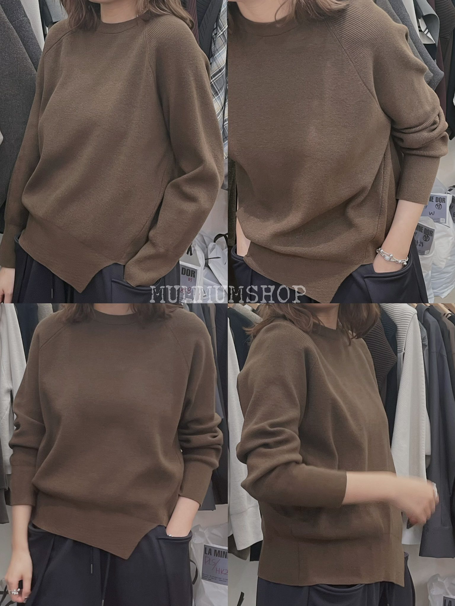 0212938a/韓國唯獨缺角下擺衛衣 44/42/21-24