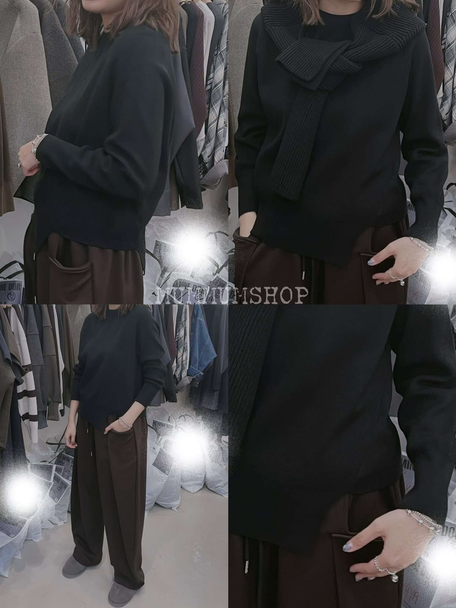 0212938a/韓國唯獨缺角下擺衛衣 44/42/21-24