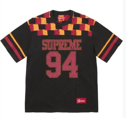 2024AW SUPREME PATCHWORK YOKE FOOTBALL TOP 足球衫 球衣