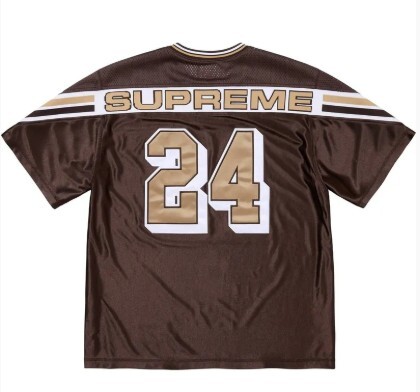 2024AW SUPREME RIB LOGO FOOTBALL TOP 足球衫