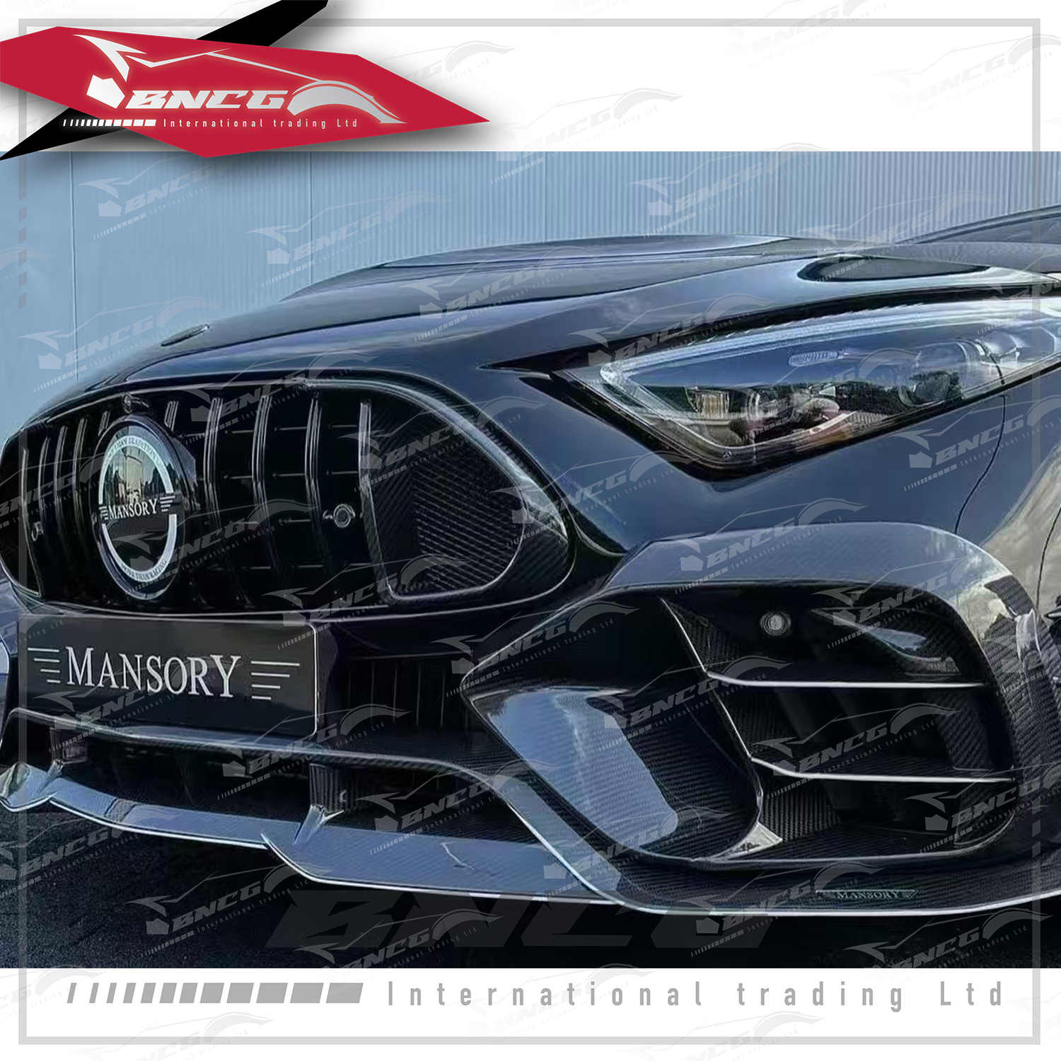 賓士Benz SL Class R232 改裝 空力套件 乾碳纖維 Mansory款 前下巴 前風口 水箱罩 後下巴 尾翼 側裙 引擎蓋 後風口 鏡殼 後車箱飾件