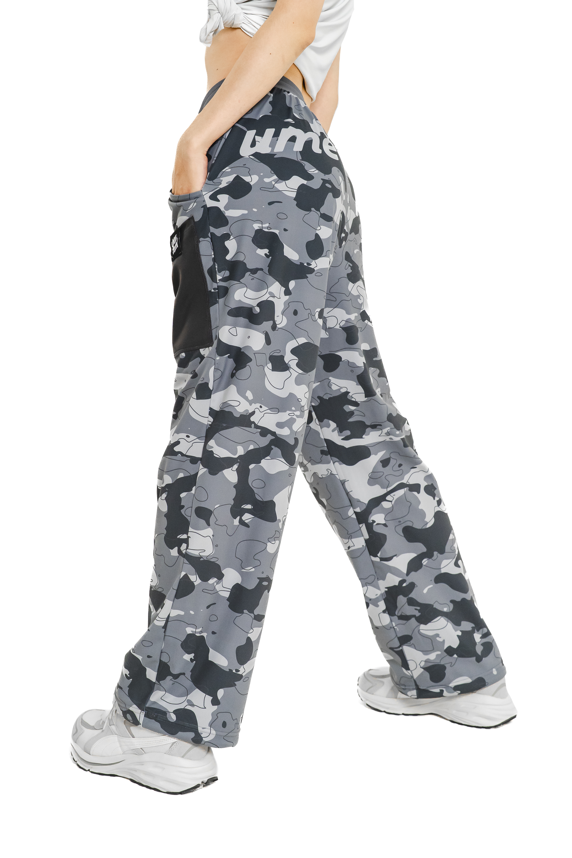 灰迷彩寬褲 灰迷彩 T0036GC