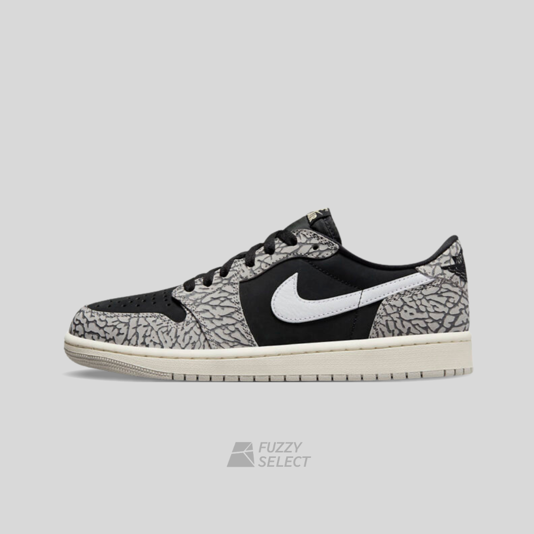 【逢甲 FUZZY】 Air Jordan 1 Low OG "Black Cement" 黑水泥 爆裂紋 黑灰 CZ0790-001 CZ0858-001