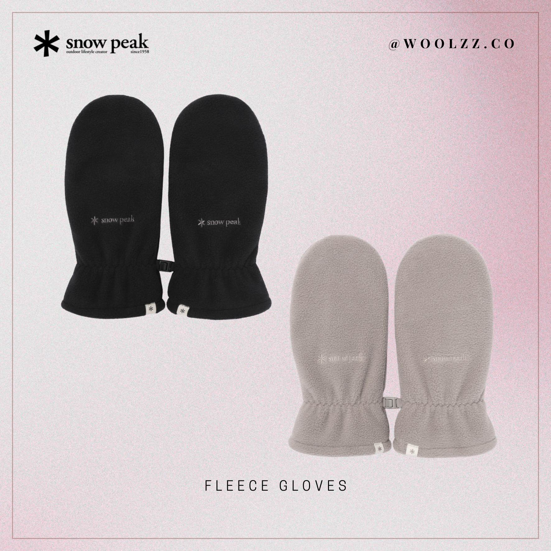 Snow Peak 搖粒絨手套 S25WUF-GL58