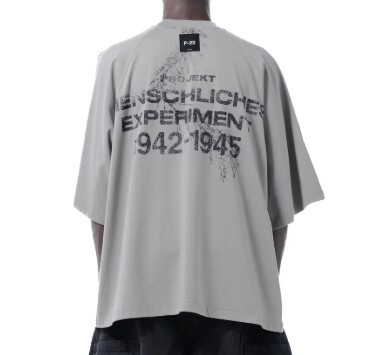 2025AW P-23 M-EX T-SHIRT Raglan PROJEKT T-Shirt 寬版 精梳 短T