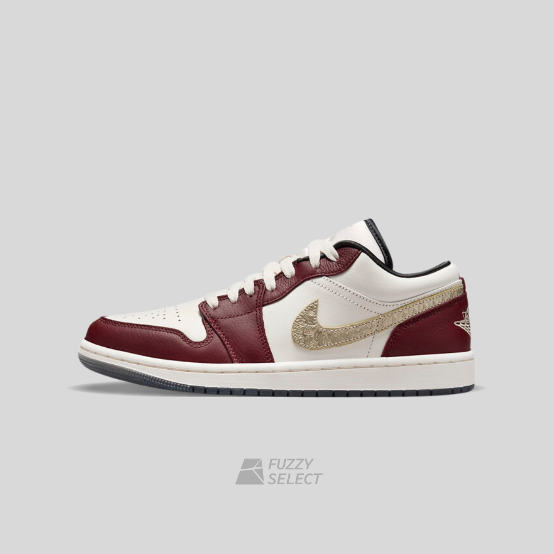 【逢甲 FUZZY】W Air Jordan 1 Low "Lunar New Year" 2025年 蛇年限定 酒紅 FJ5735-100
